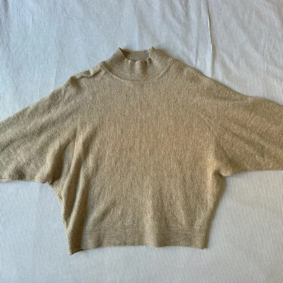 H&M Tan Mock Neck Sweater - Picture 6 of 8